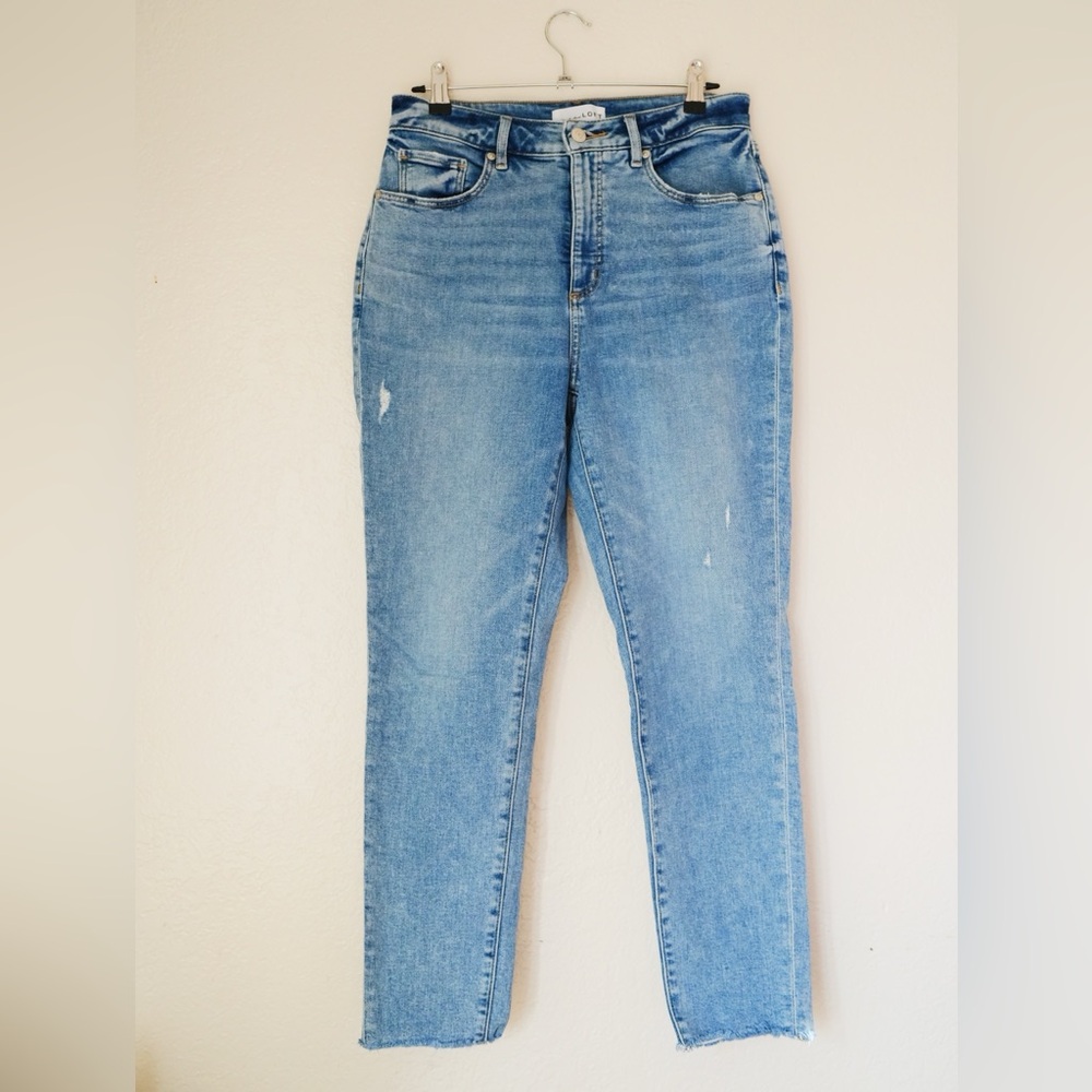 LOFT Tall Curvy Fresh Cut High Rise Skinny Jeans in Classic Light Indigo Wash